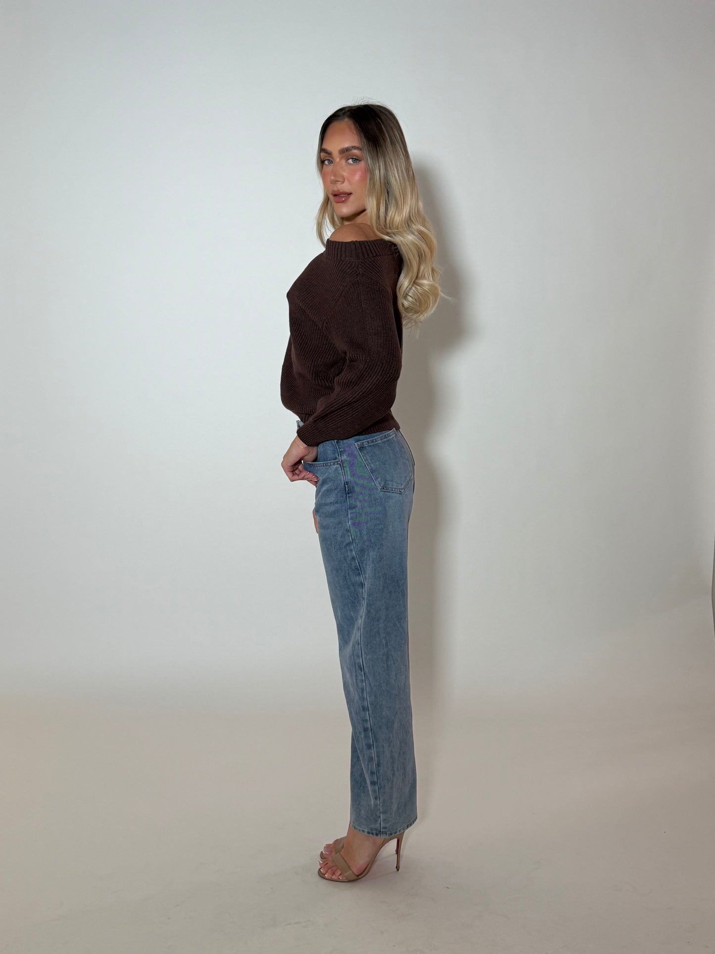 LOA KNIT TOP - ESPRESSO