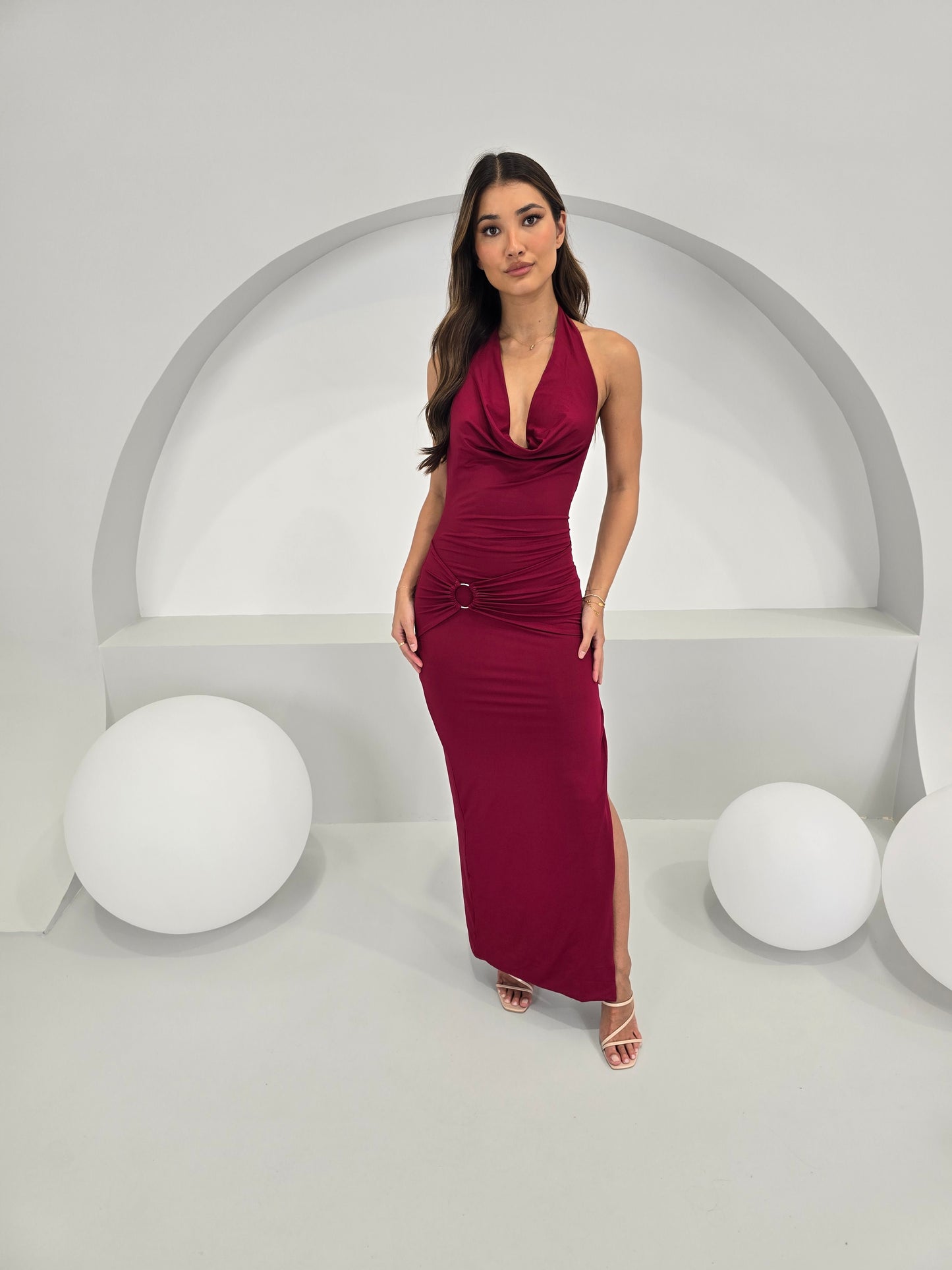 FIAT DRESS - MAROON