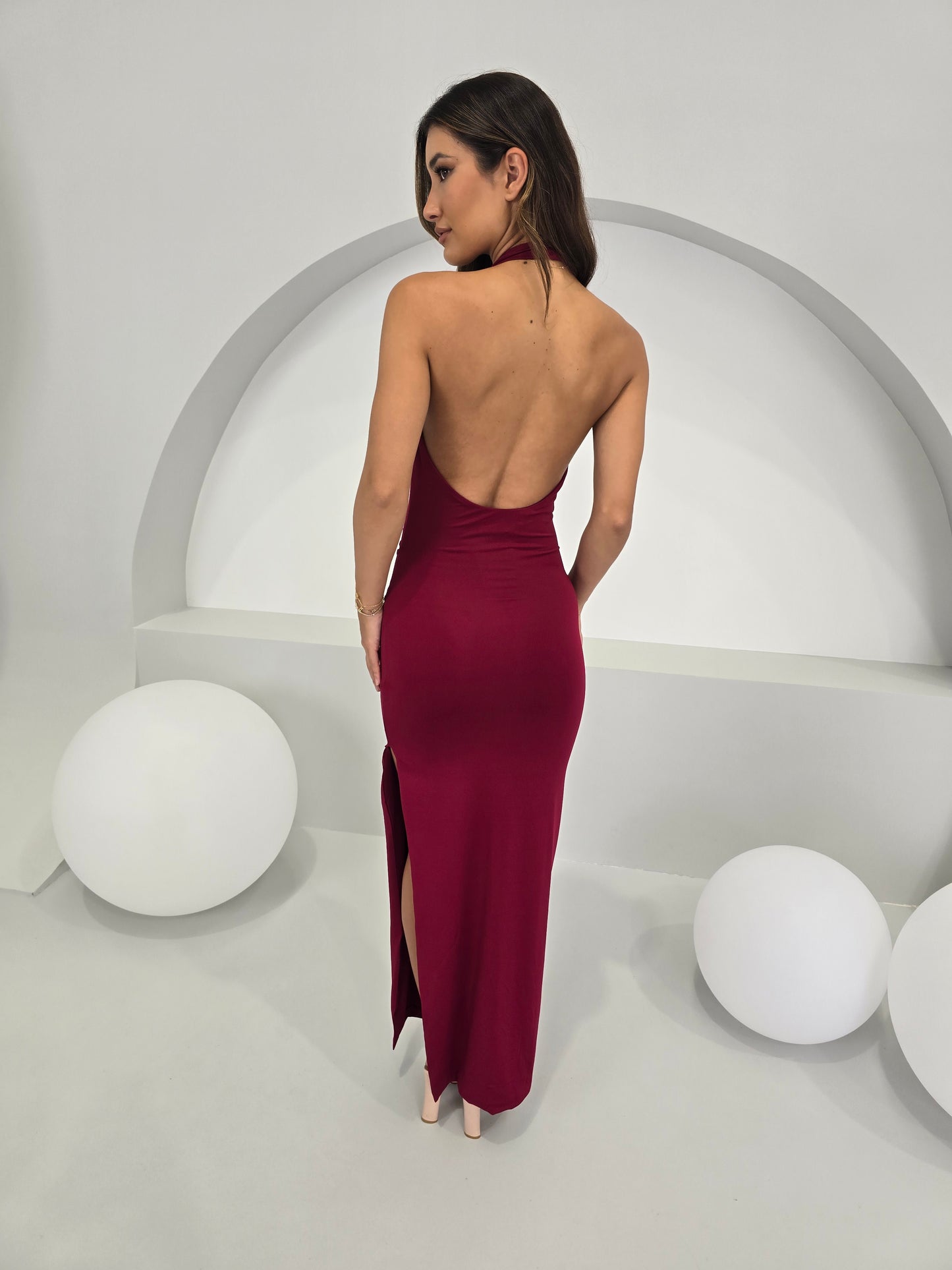 FIAT DRESS - MAROON