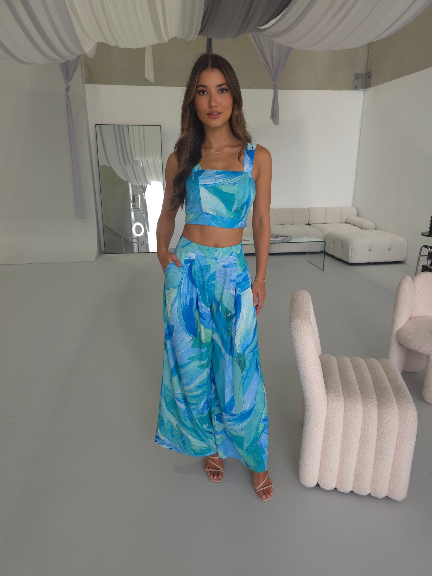 ELANA SET - FLORAL BLUE