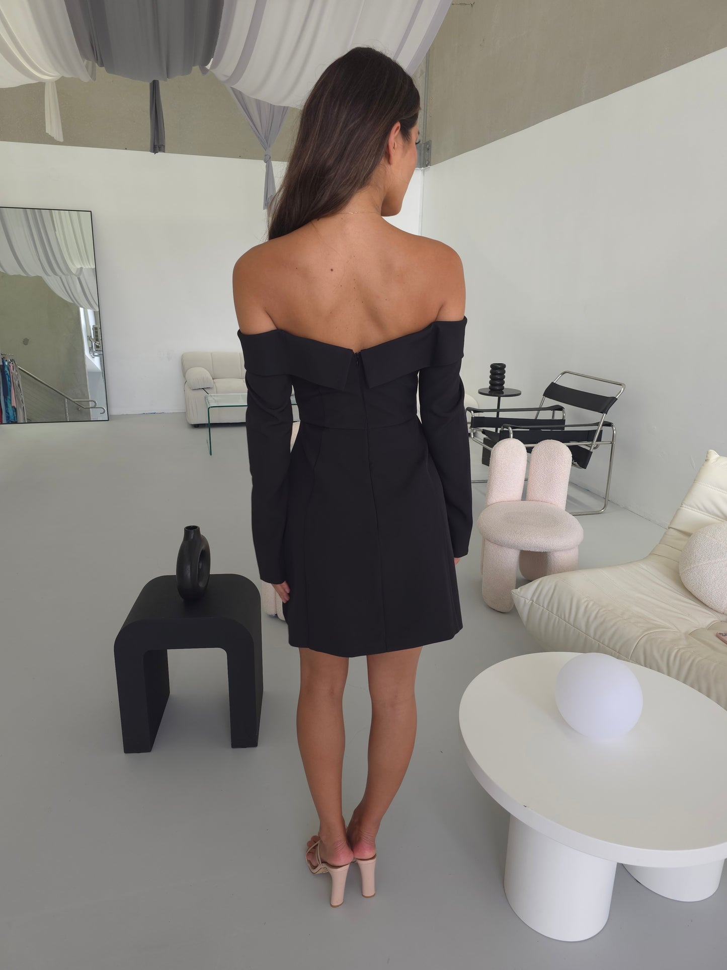 ROSE DRESS - BLACK