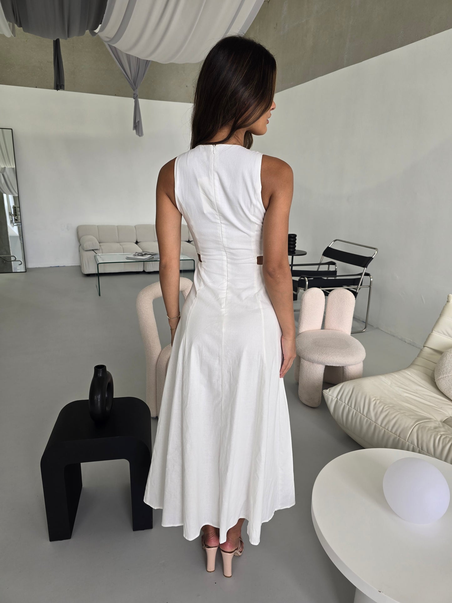 CARALINE DRESS - WHITE