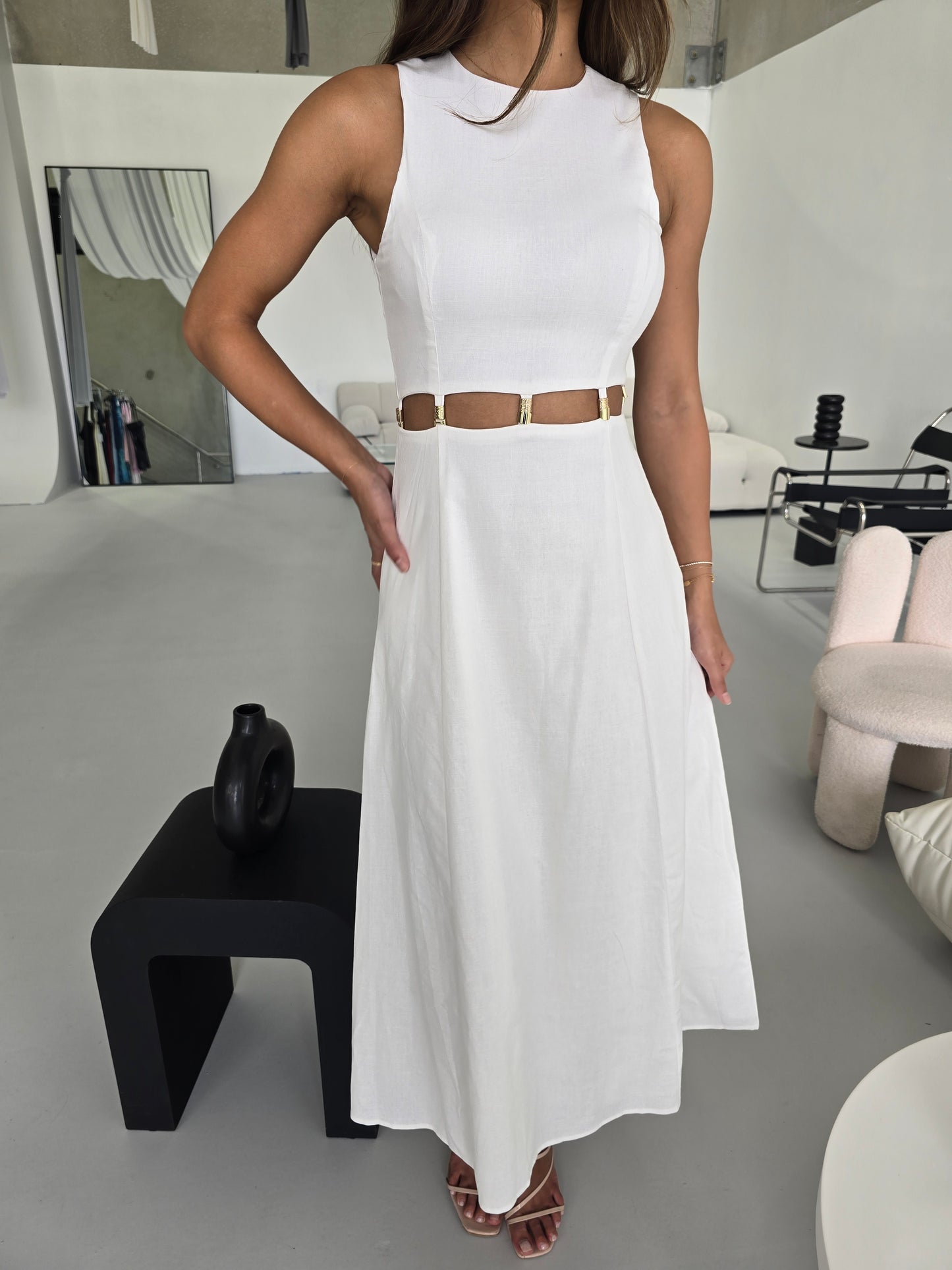 CARALINE DRESS - WHITE