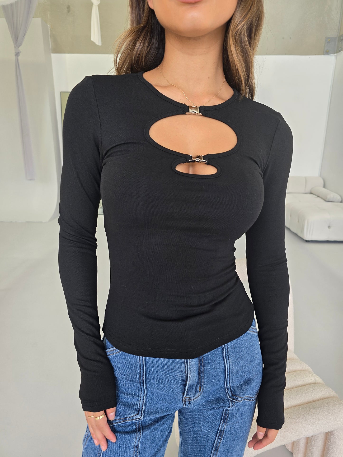MARY TOP - BLACK