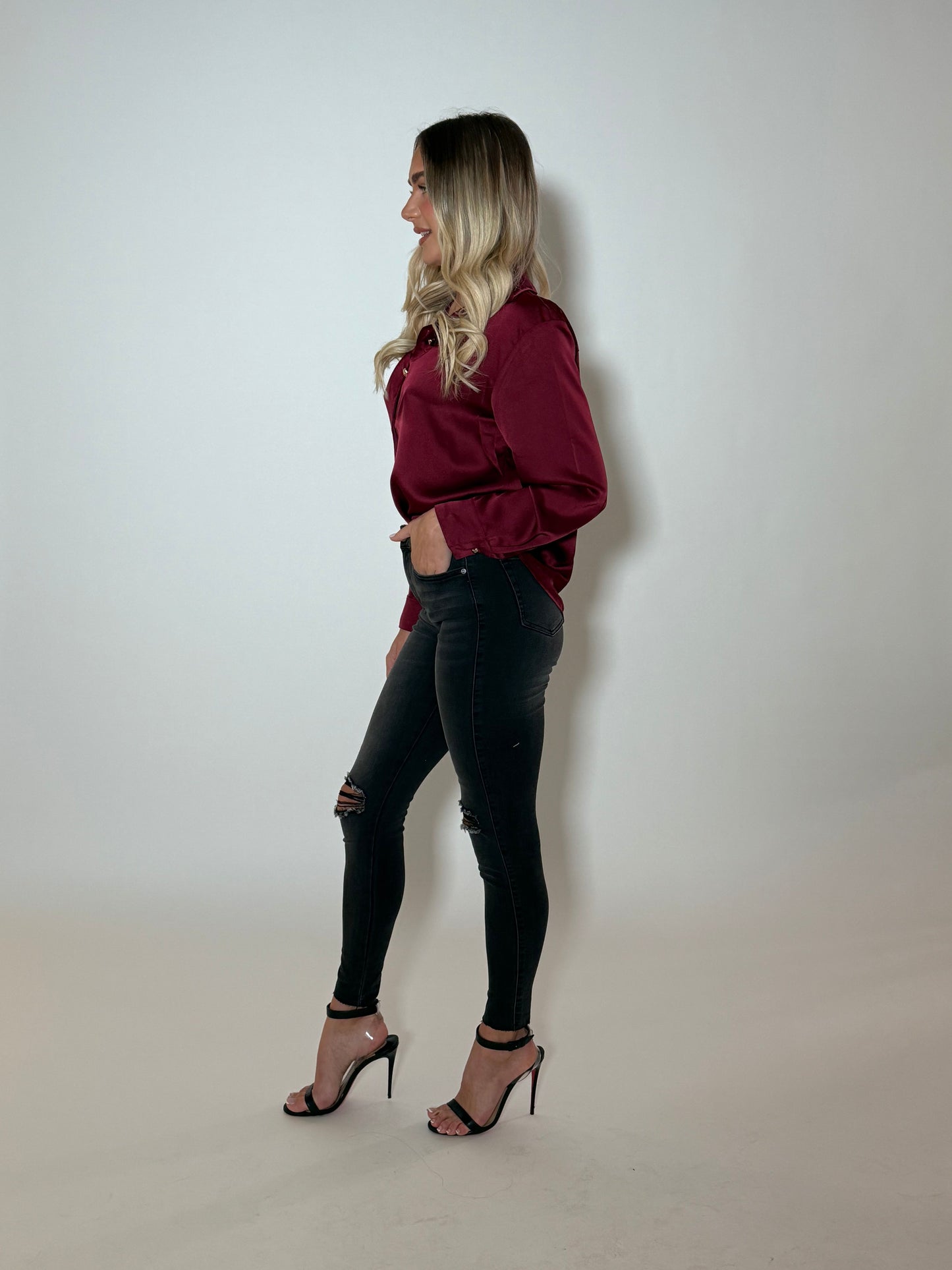 SHENA SHIRT - WINE