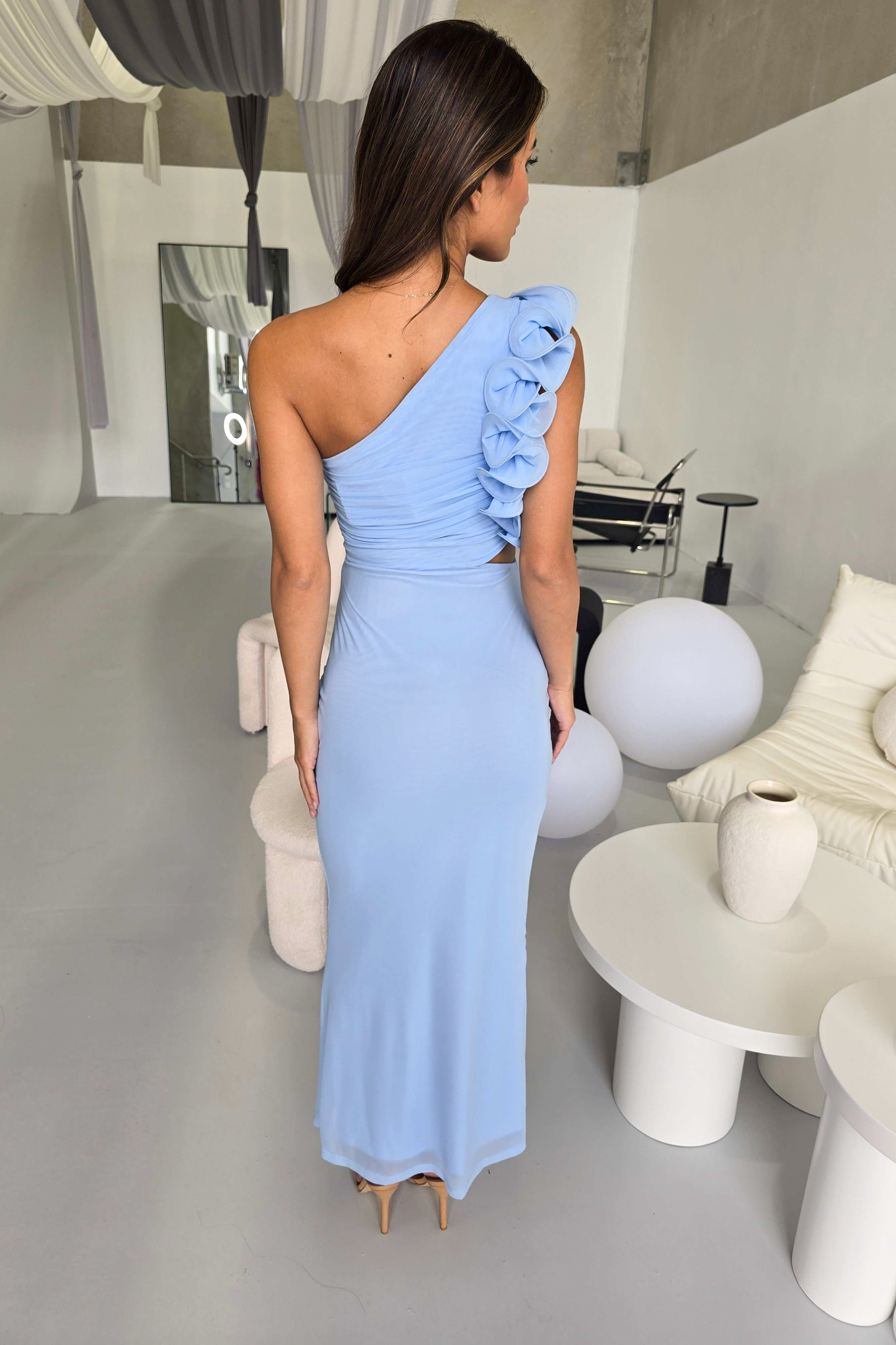 LARA DRESS - BABY BLUE