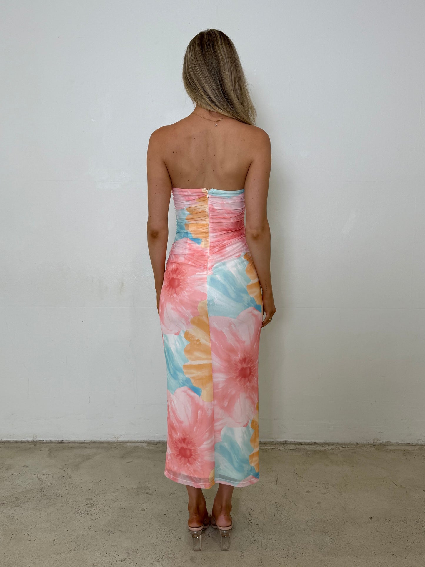 IMAN DRESS - PINKBLUE