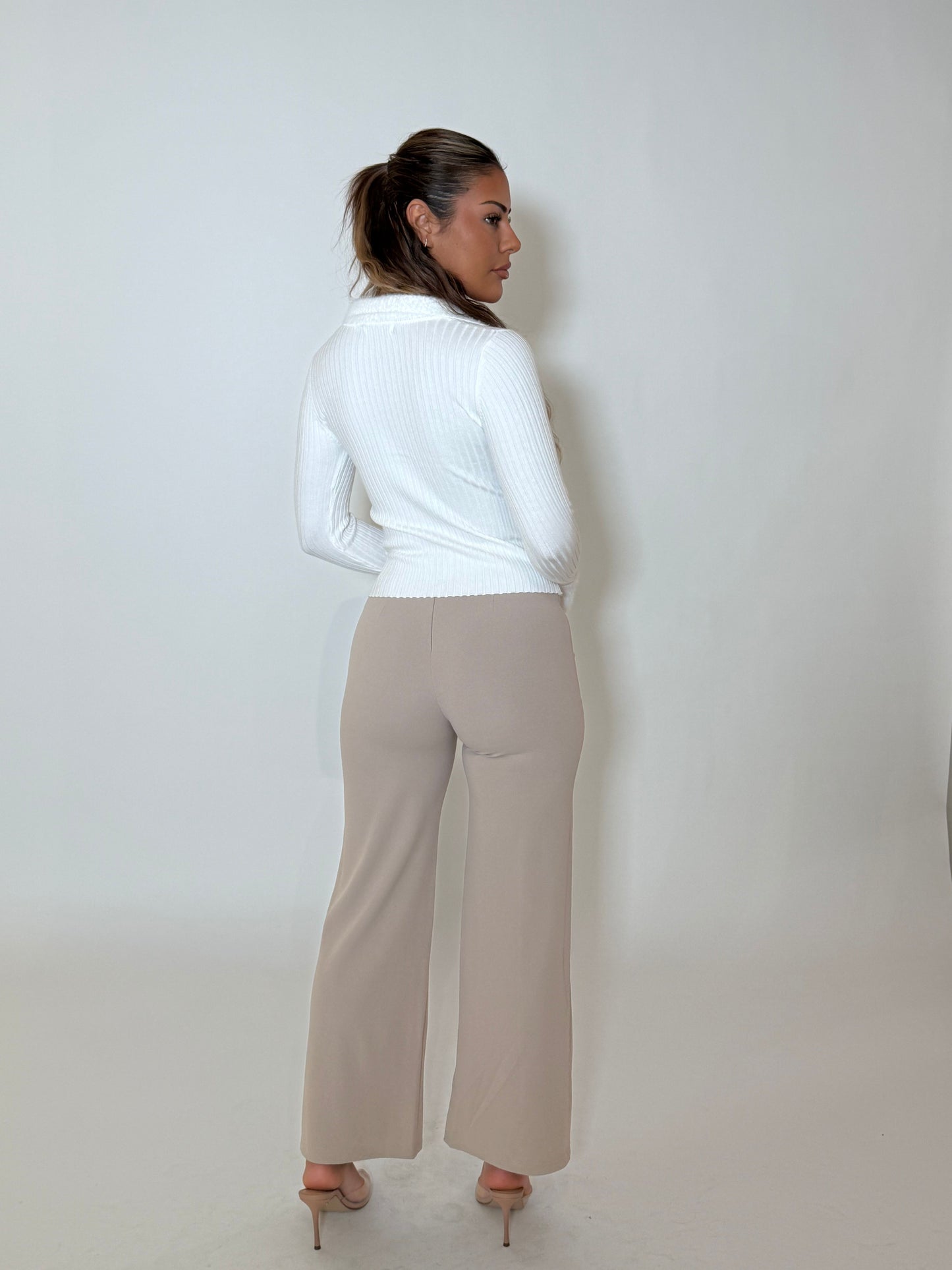 LYNN KNIT TOP - WHITE