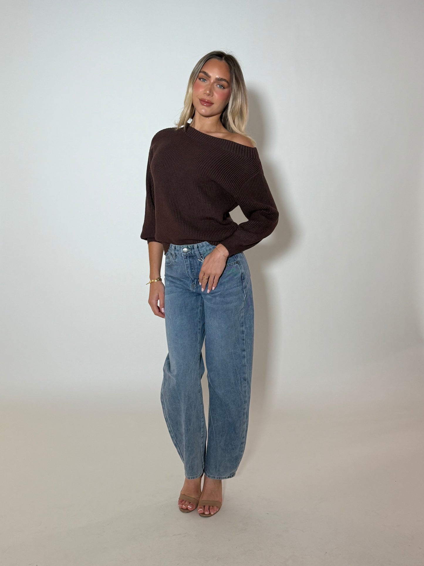LOA KNIT TOP - ESPRESSO