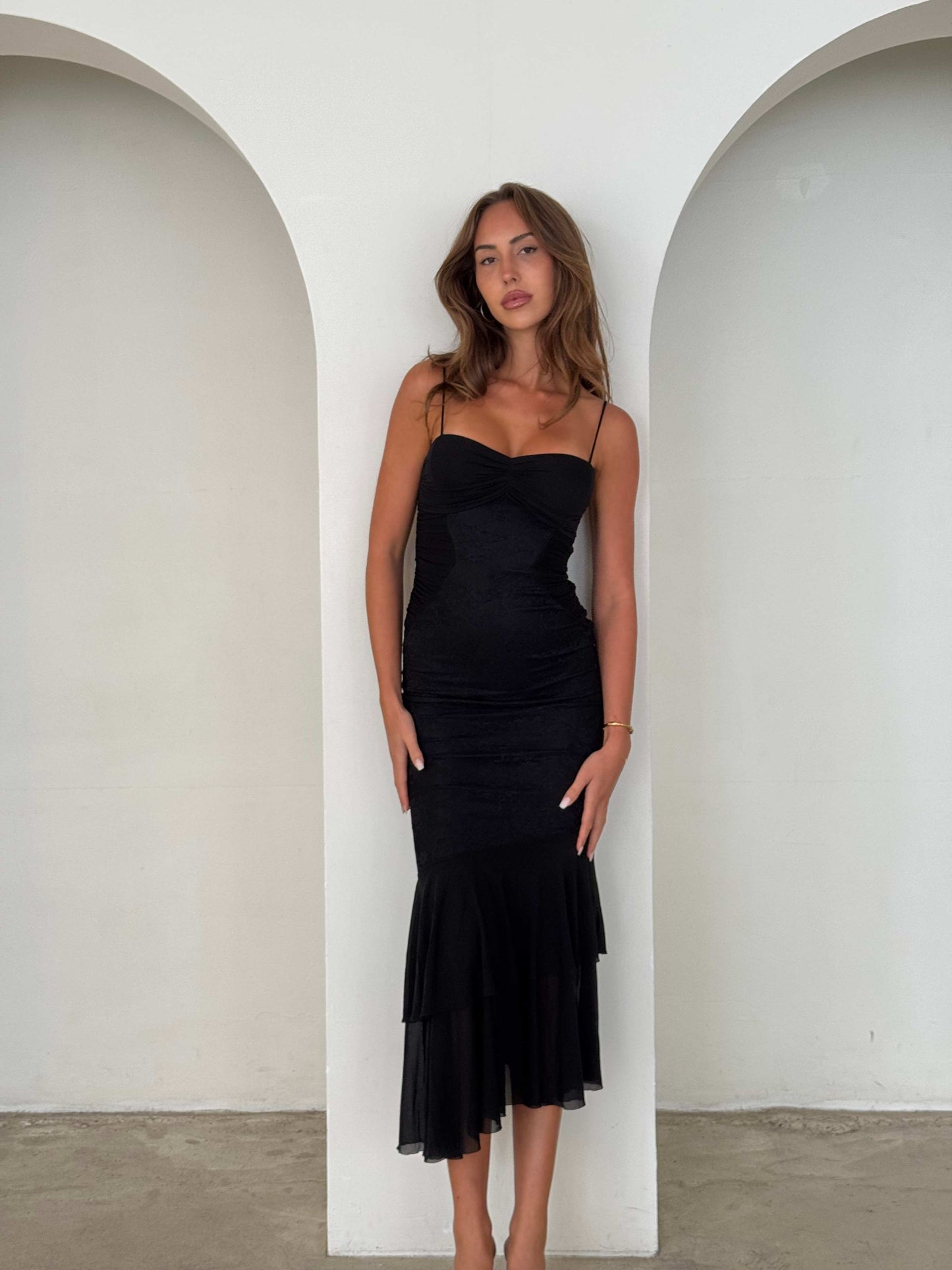 TARSHA DRESS - BLACK