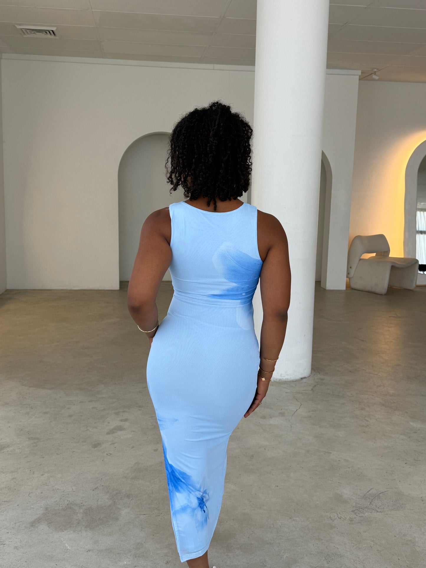 LOU LOU DRESS - BLUE