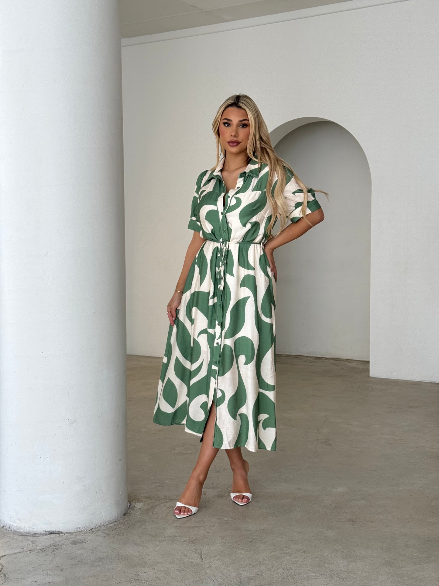 FIONA DRESS - GREEN