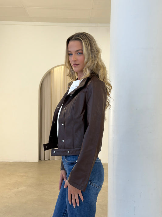 PEACH JACKET - ESPRESSO