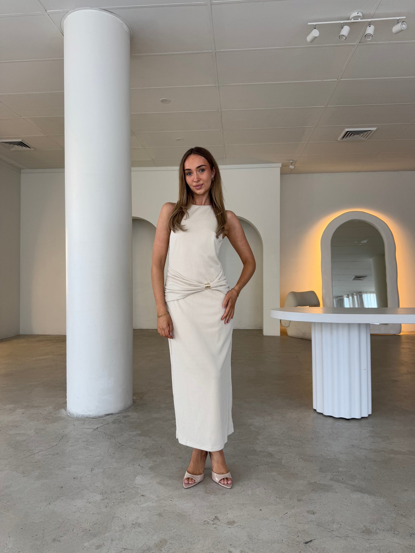 ARIA DRESS - BONE