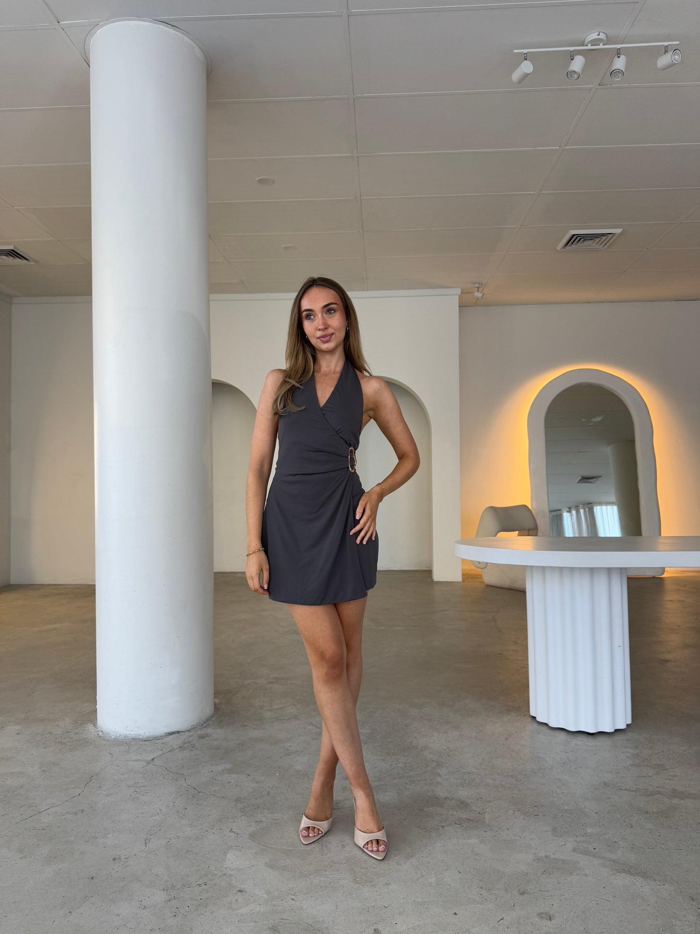 COLETTE DRESS - SLATE GREY