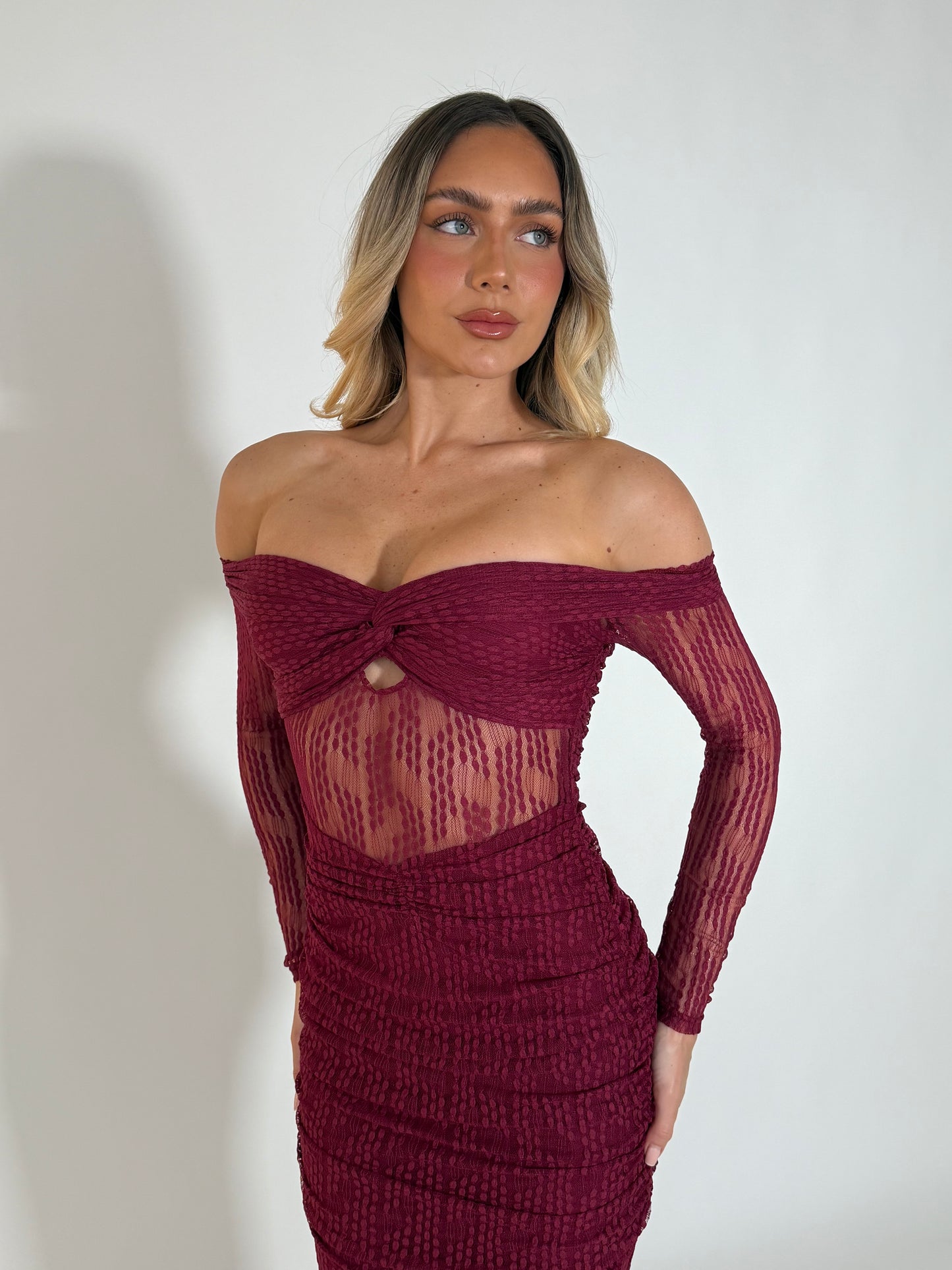 JAYLA DRESS - WINE