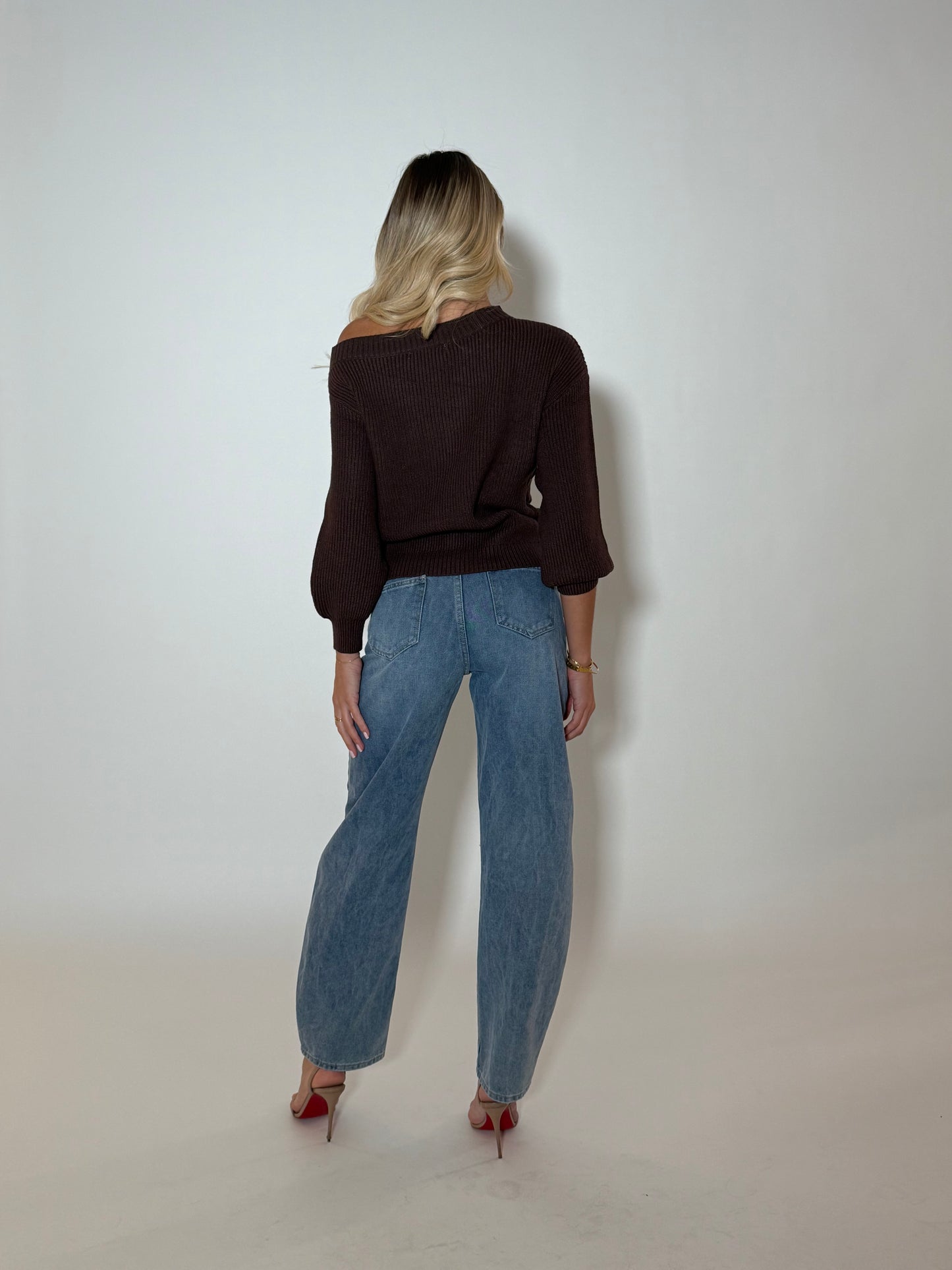 LOA KNIT TOP - ESPRESSO