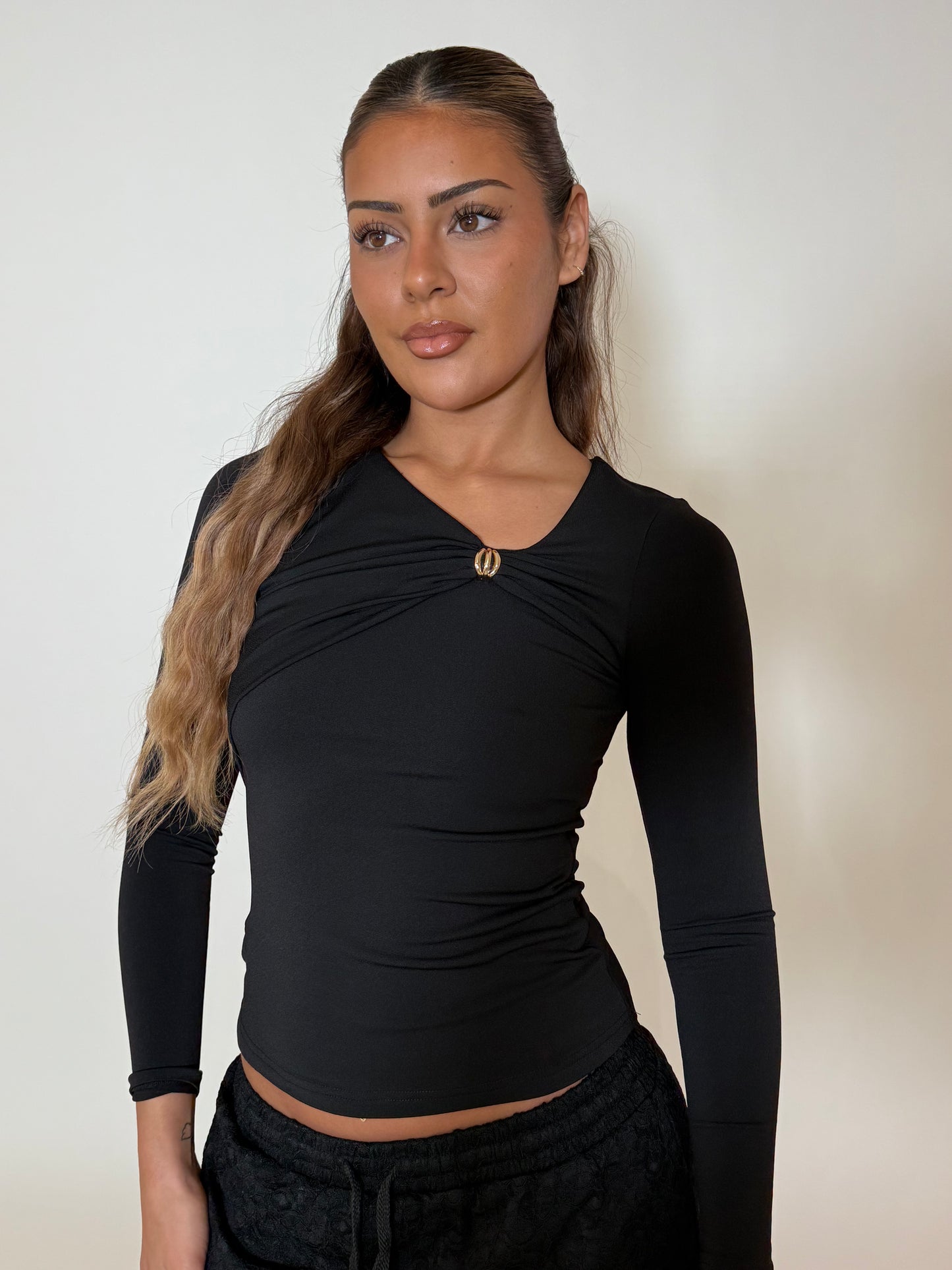 ALICA TOP - BLACK
