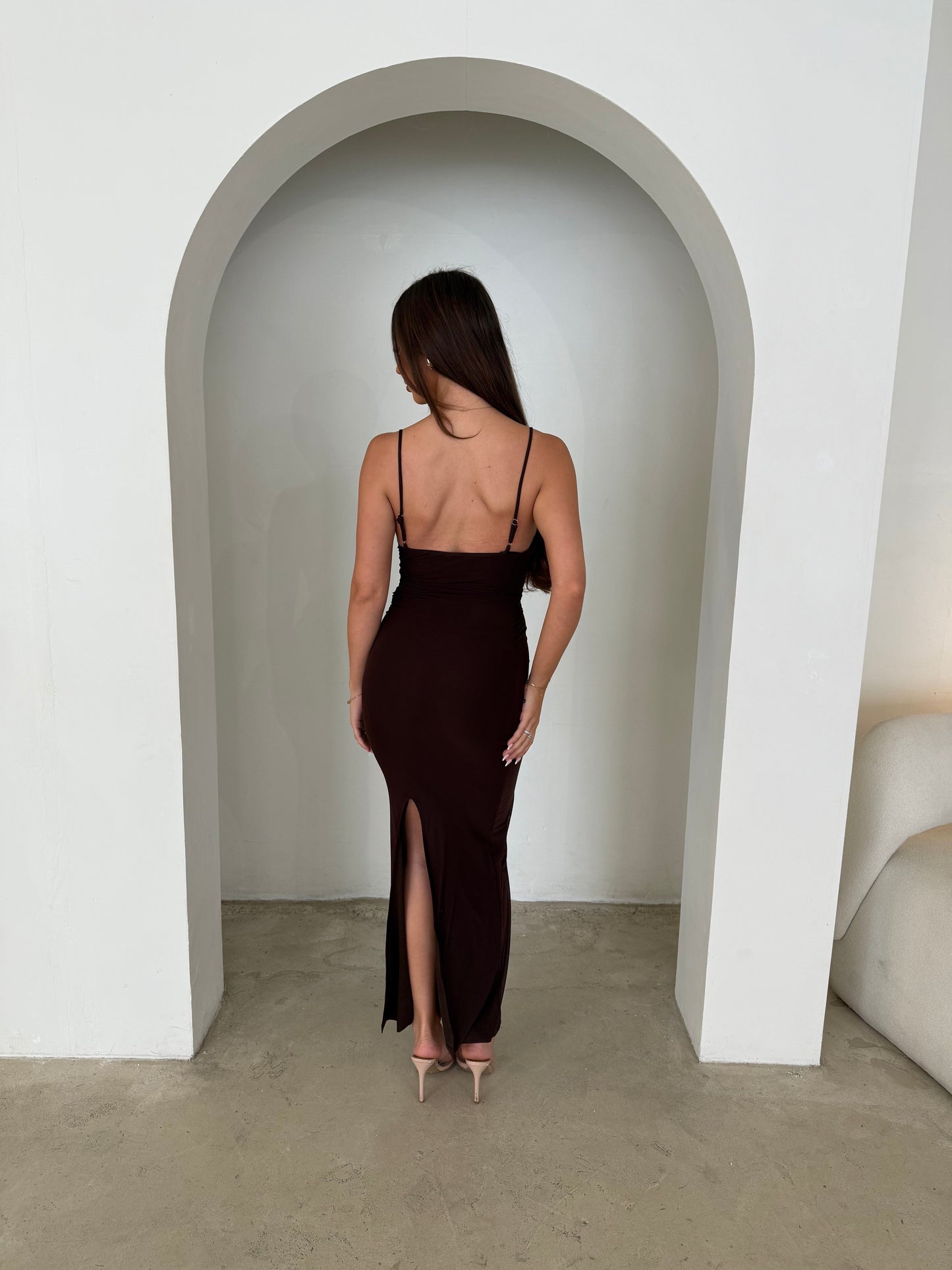 ANA DRESS - CHOCOLATE
