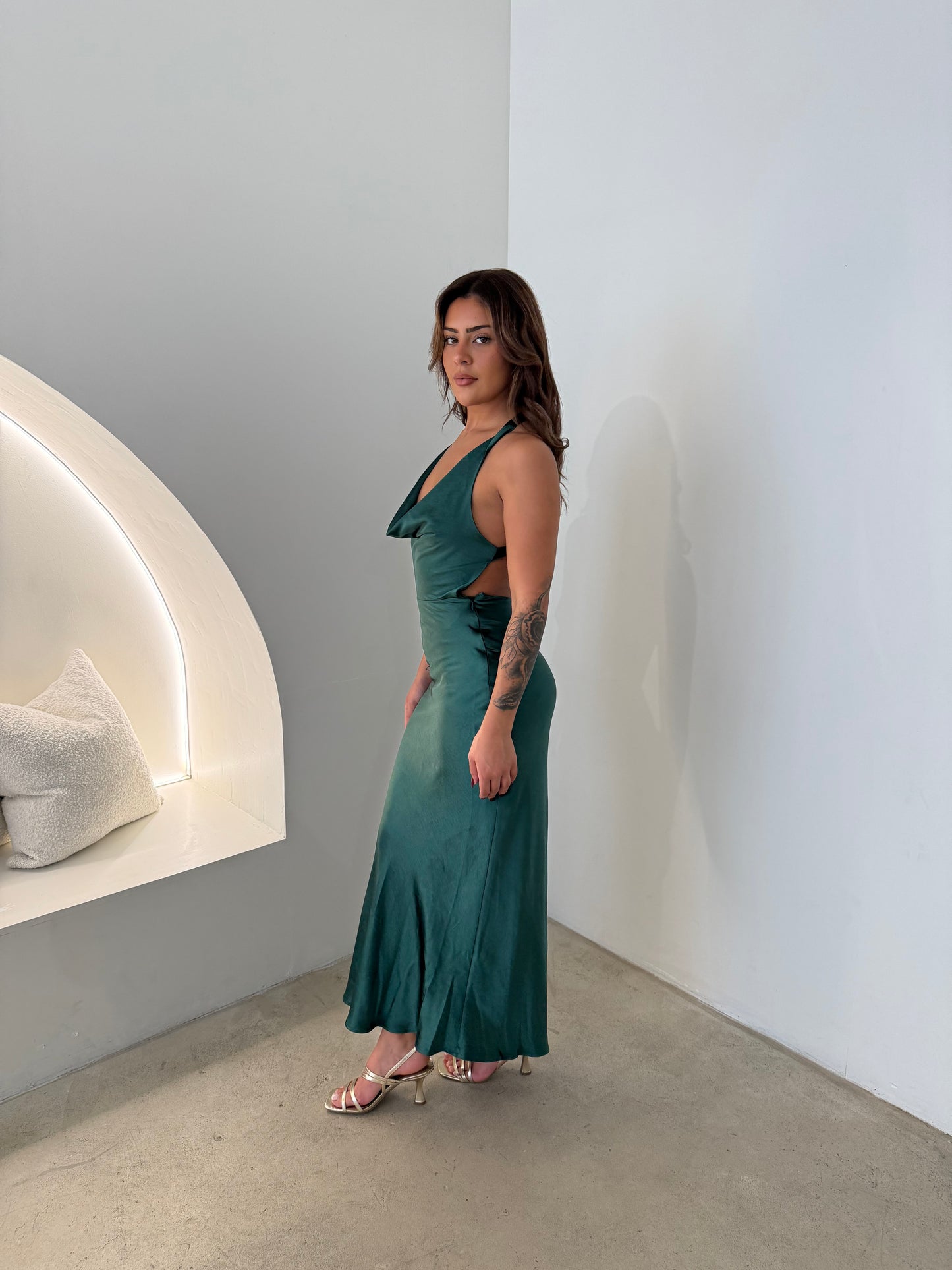 ROSIE DRESS - EMERAL GREEN