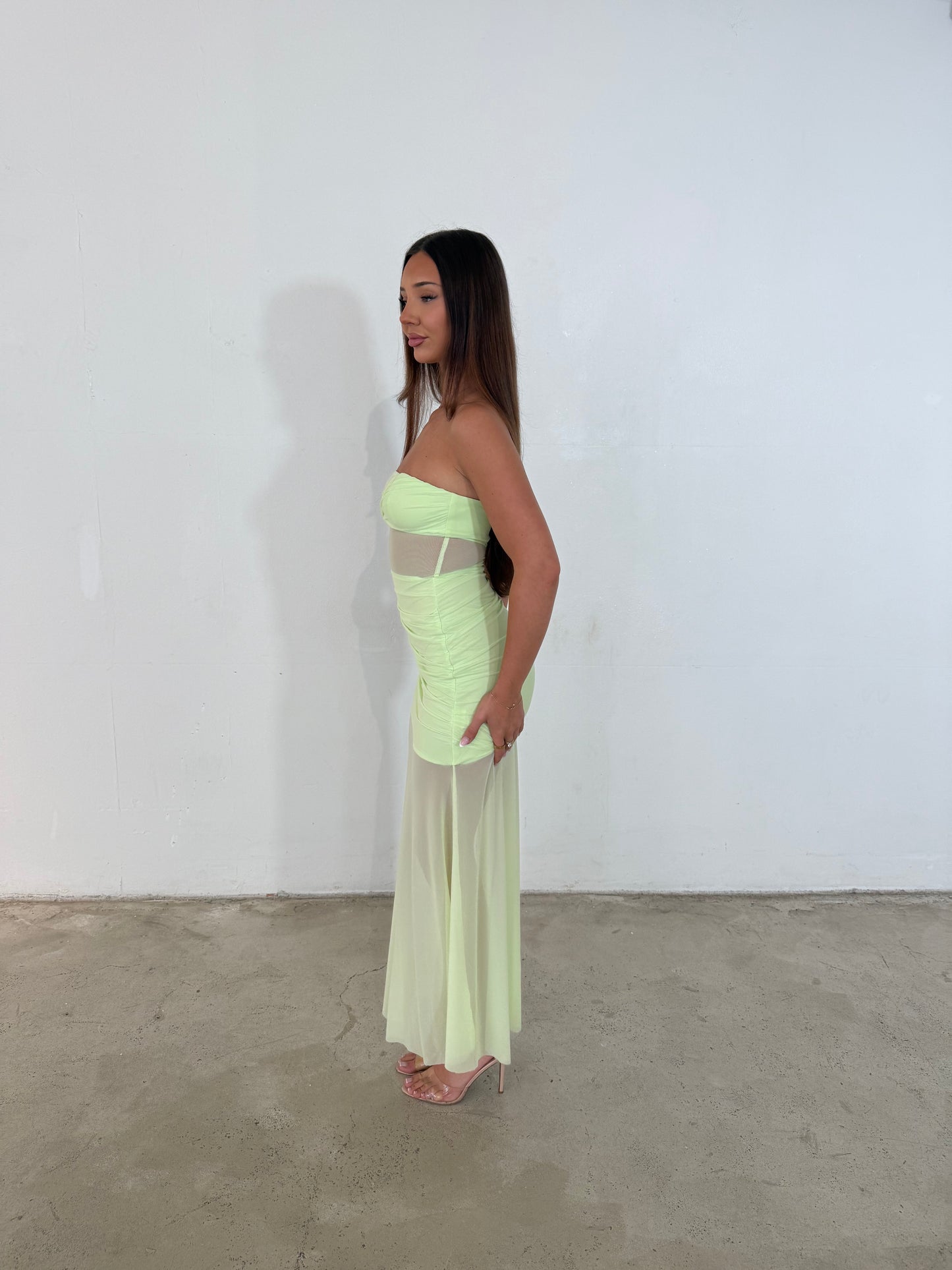 LONDON DRESS - LIME