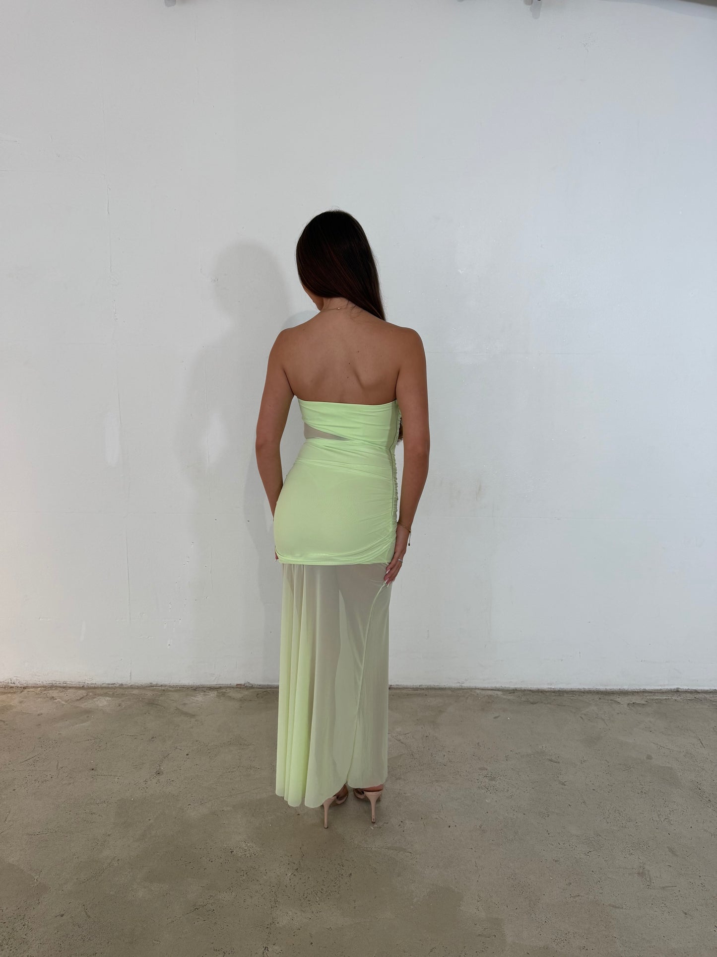 LONDON DRESS - LIME