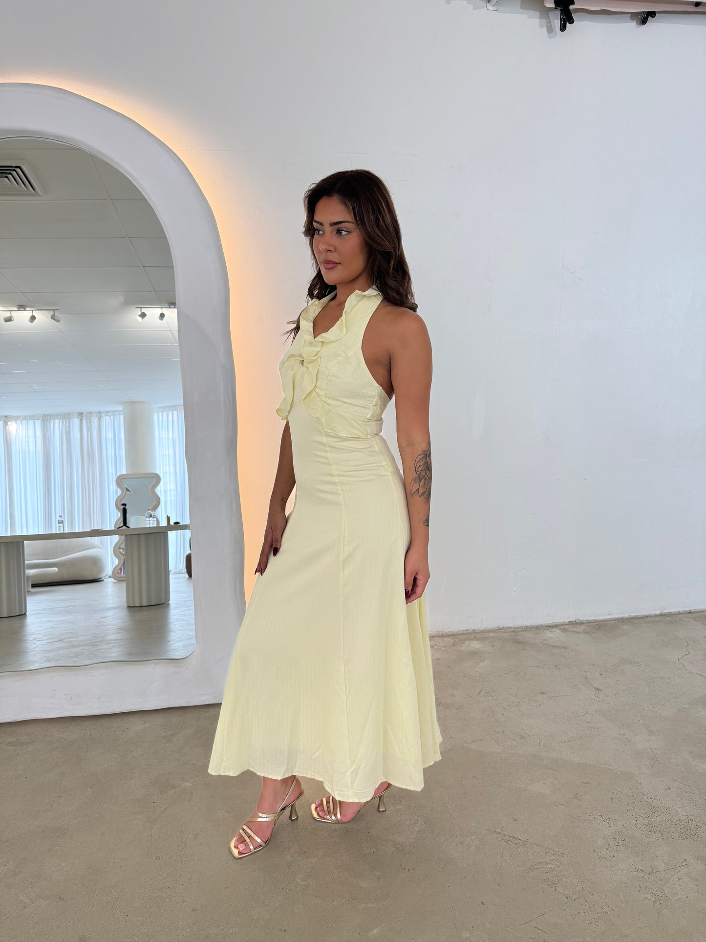 AMITY DRESS - LEMON