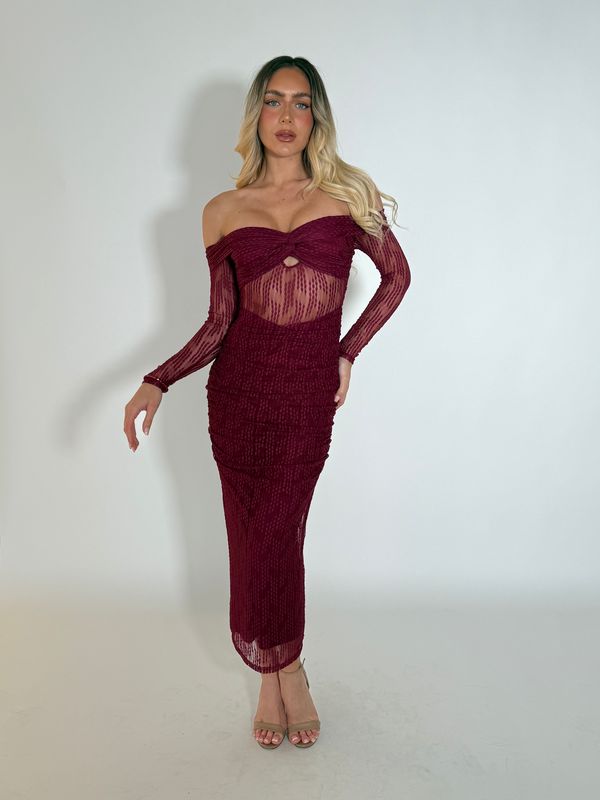 JAYLA DRESS - WINE