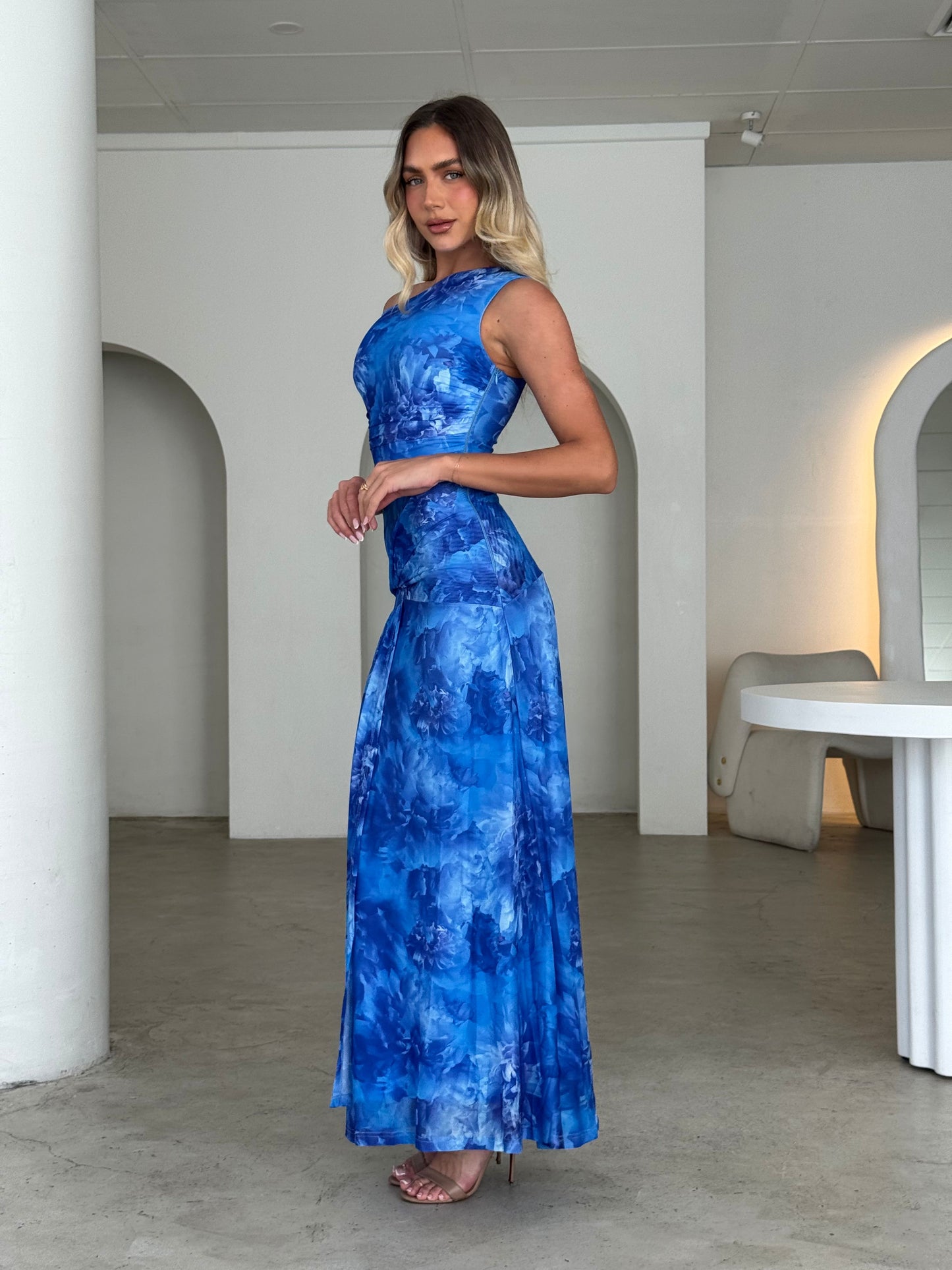 MARSHA DRESS - BLUE