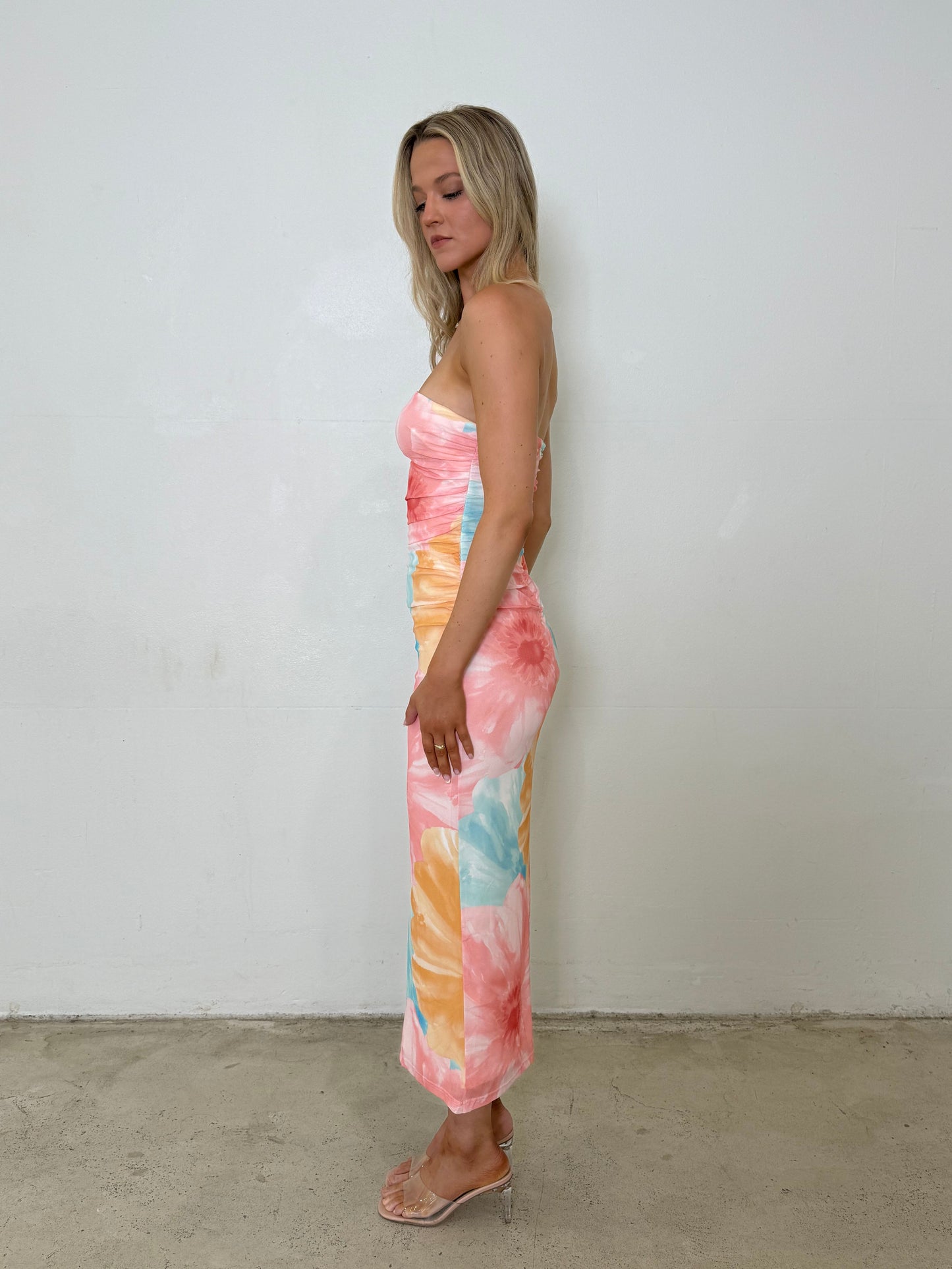 IMAN DRESS - PINKBLUE