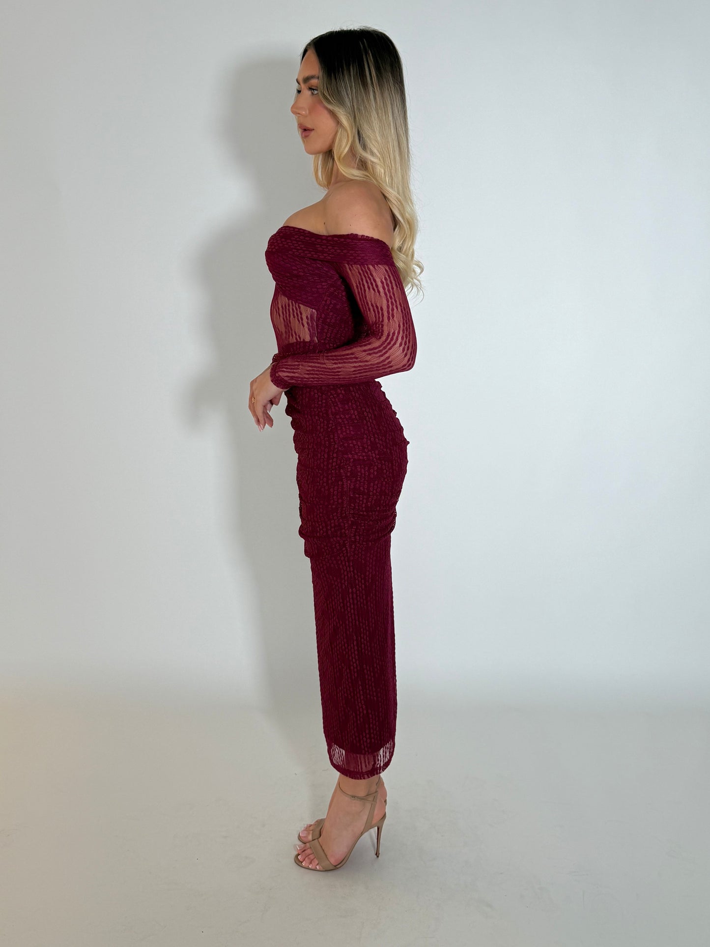 JAYLA DRESS - WINE