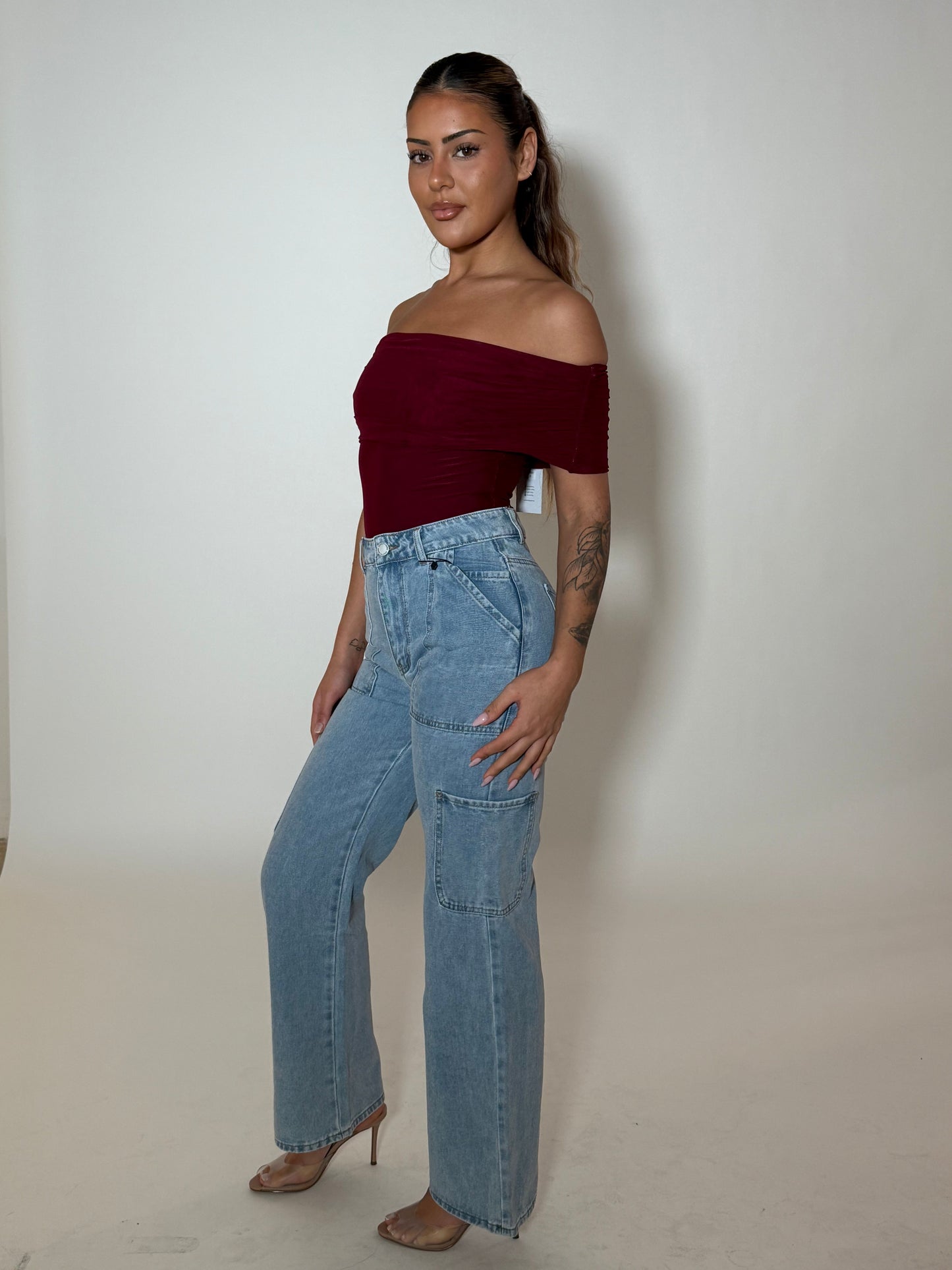 NAOMI BODYSUIT - MERLOT