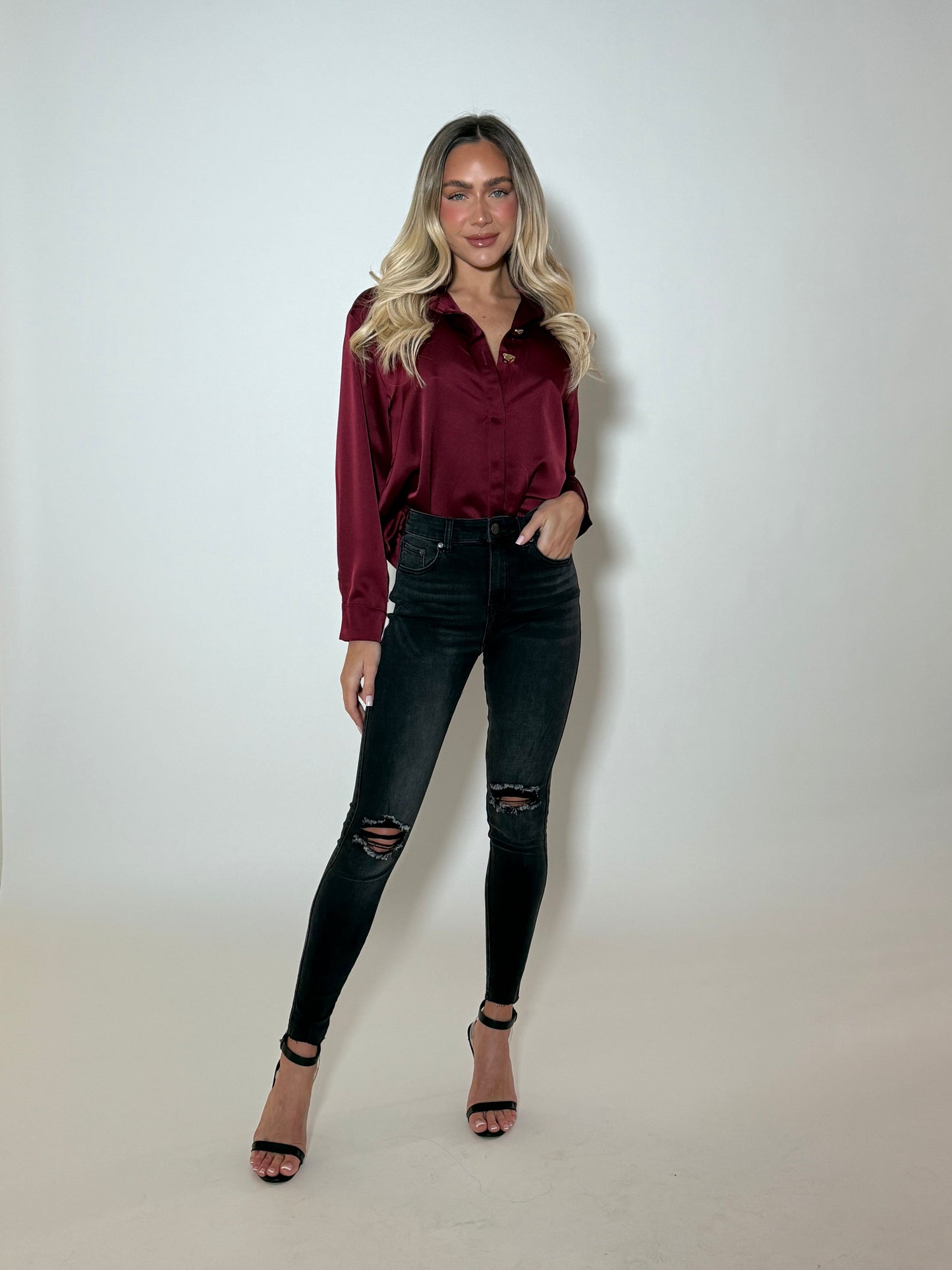 SHENA SHIRT - WINE