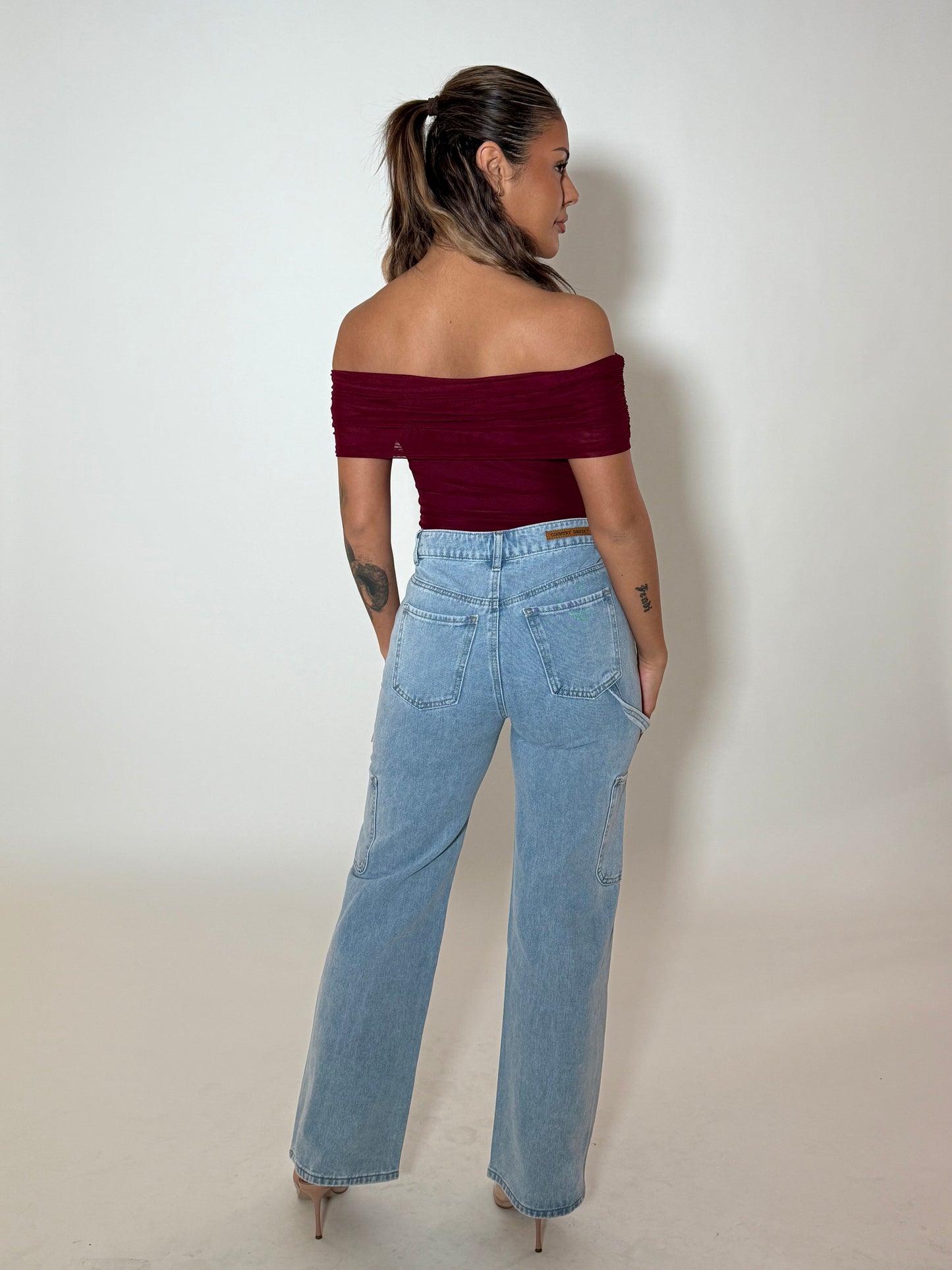 NAOMI BODYSUIT - MERLOT