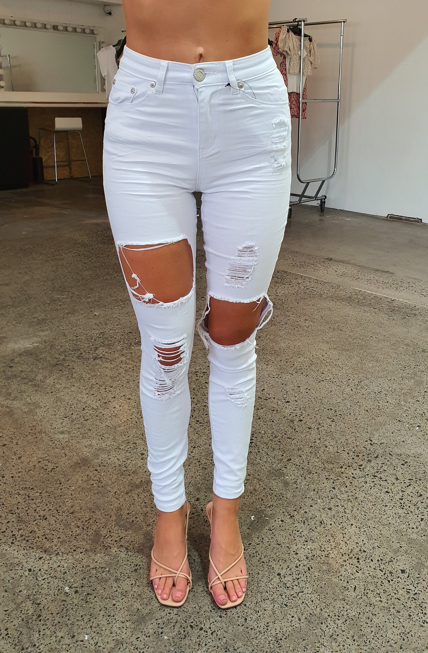 HONEY JEANS - WHITE DENIM