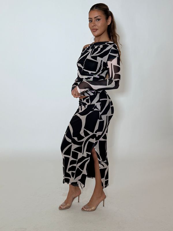 STORMI SET - BLACK/BEIGE