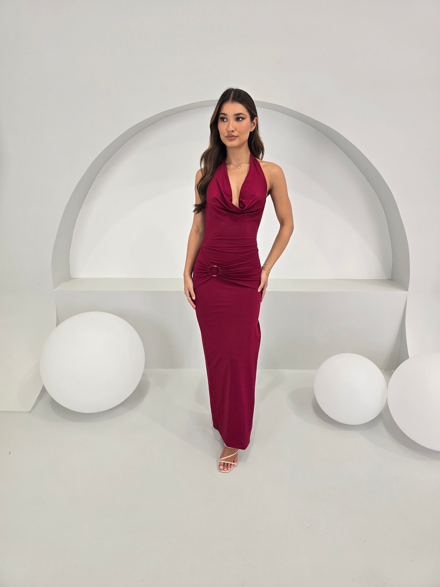 FIAT DRESS - MAROON