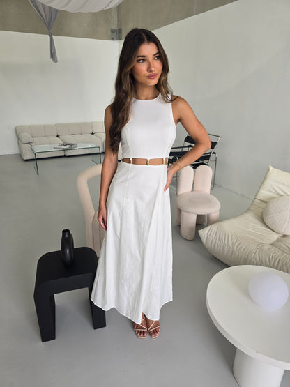 CARALINE DRESS - WHITE