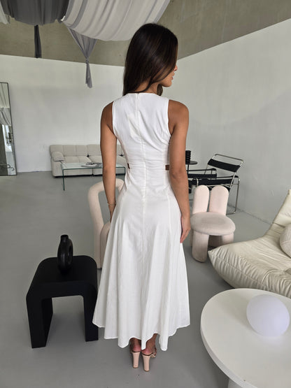 CARALINE DRESS - WHITE