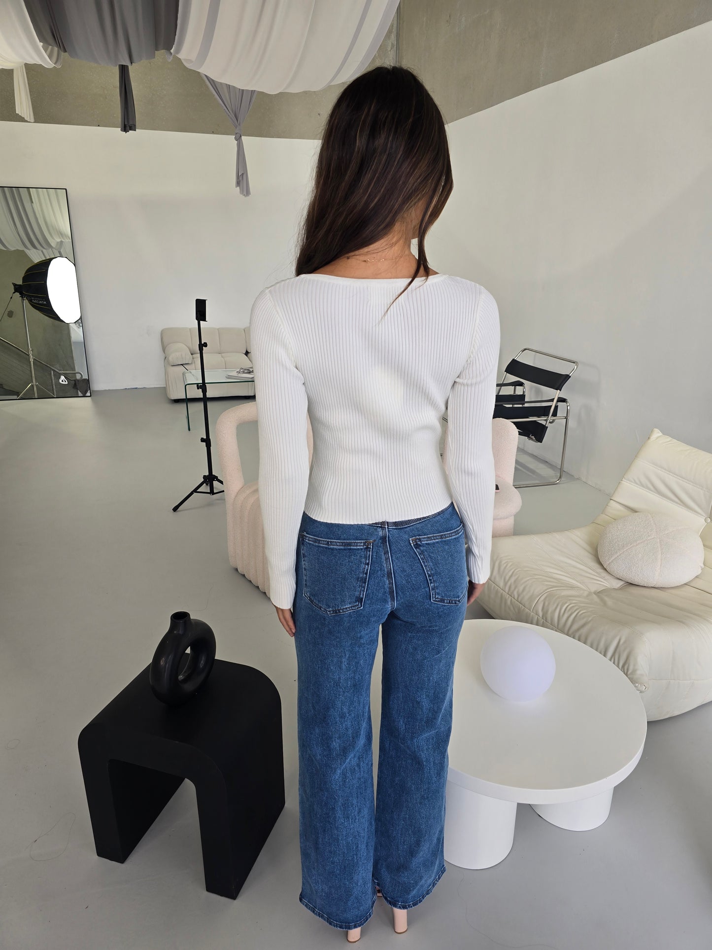 YARIS KNIT TOP - WHITE