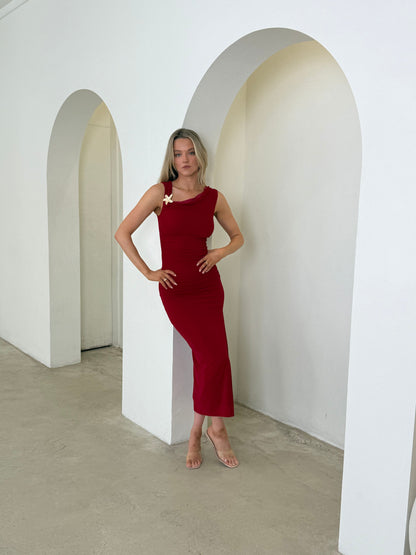 DALIA DRESS - RED