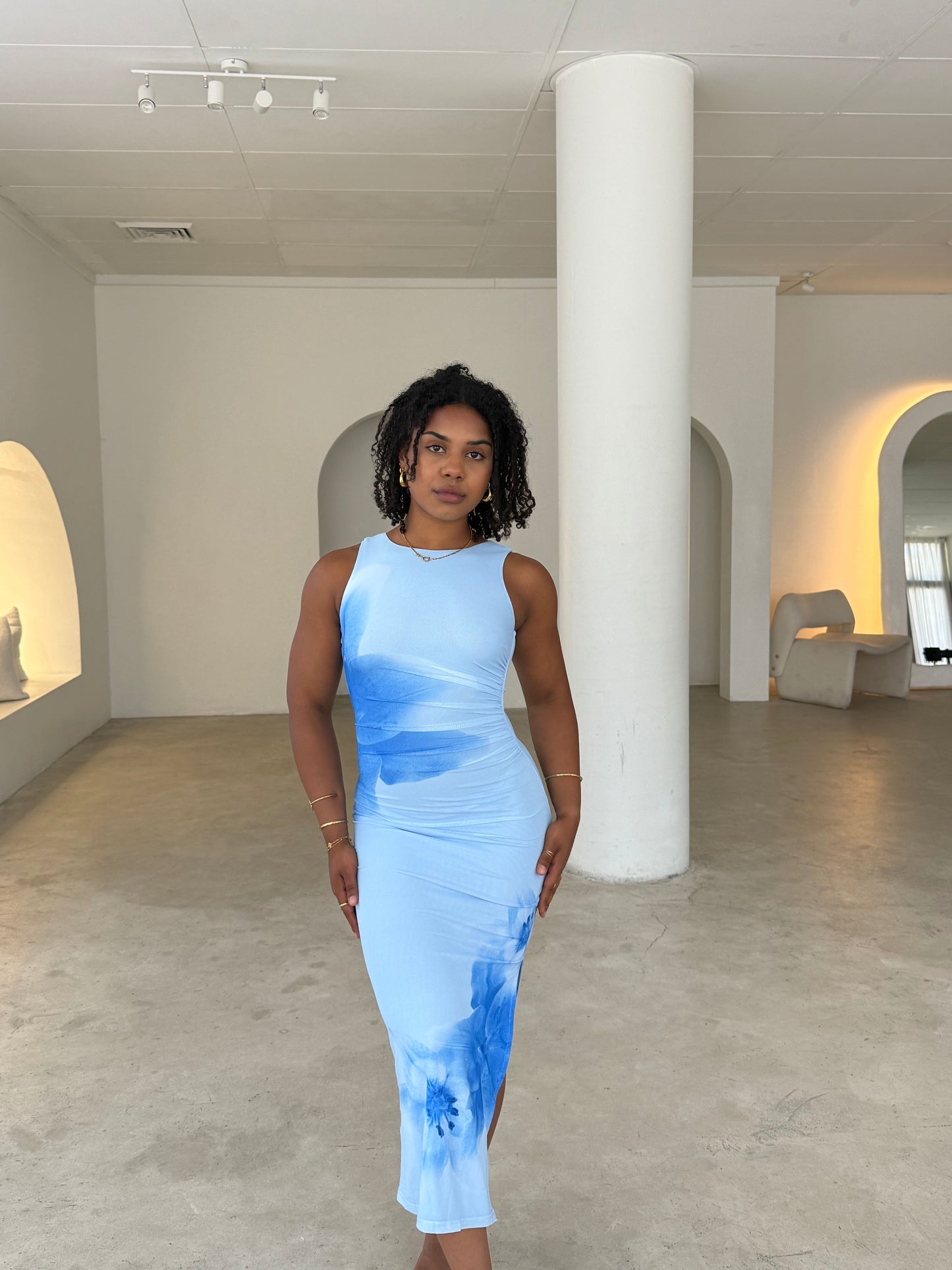 LOU LOU DRESS - BLUE