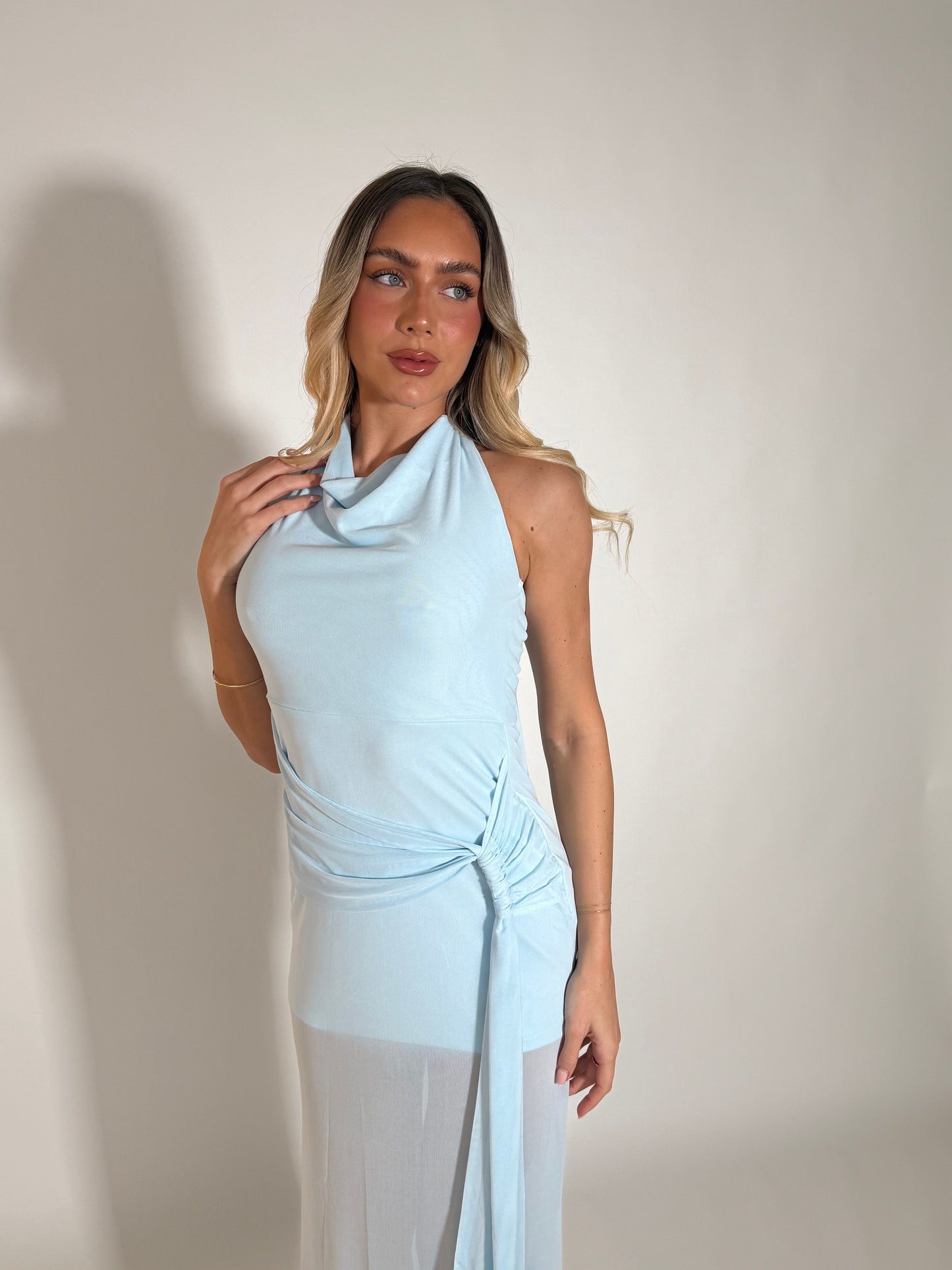 LEANORA DRESS - ICE BLUE