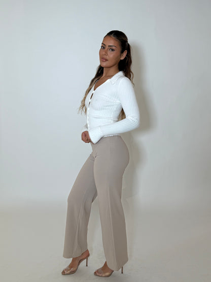 IT GIRL PANTS - STONE