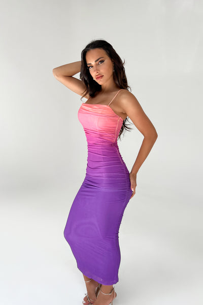 TRENDY DRESS - MIX (PINK/PURPLE)