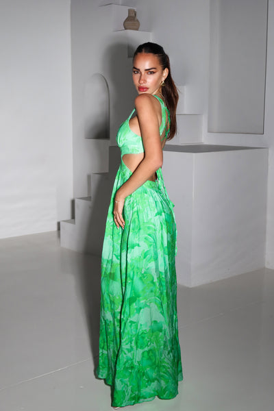 ABBEY DRESS - GREEN