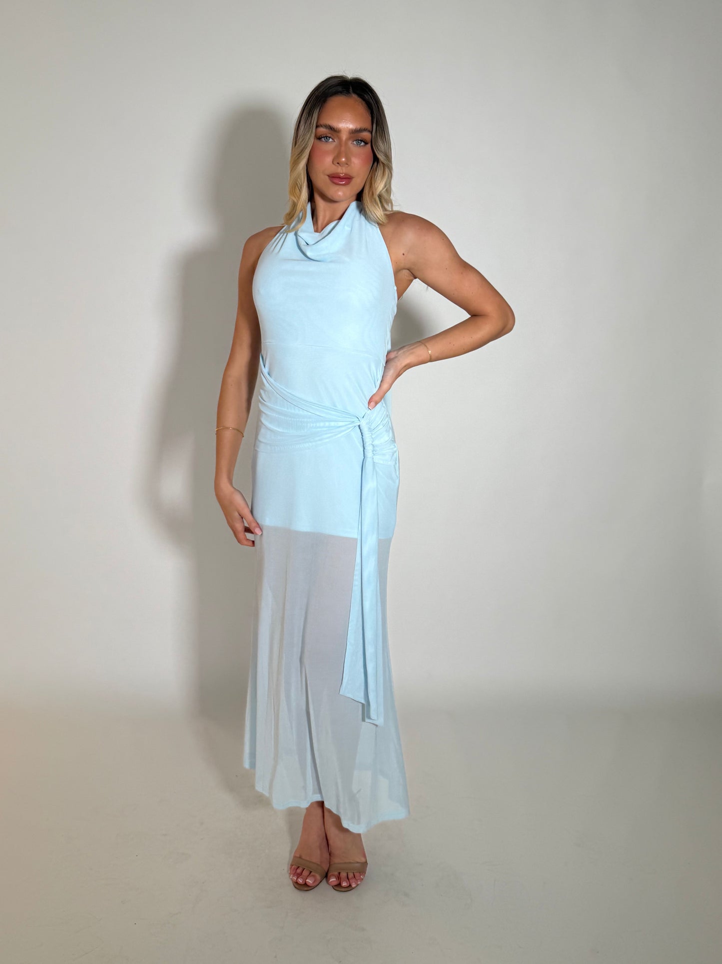 LEANORA DRESS - ICE BLUE