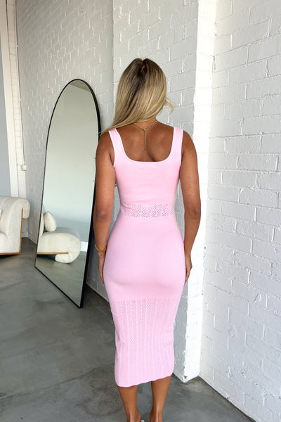 MIKAYLA DRESS - PALE PINK