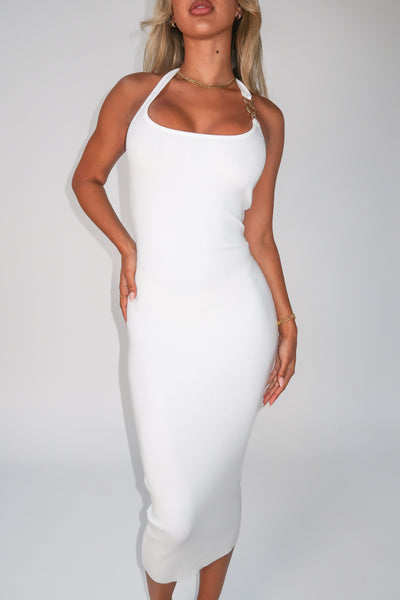 TAMARISA DRESS - WHITE