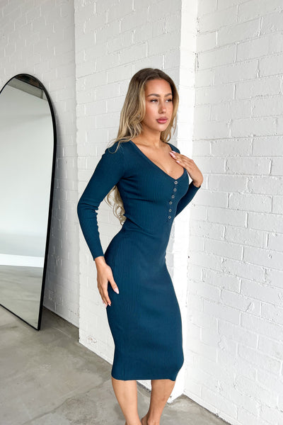 WANDA DRESS - TEAL